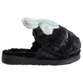 Bona Strawberry slippers black grey