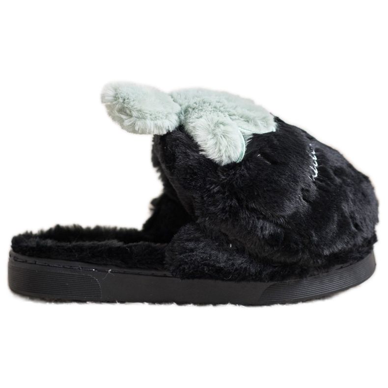Bona Strawberry slippers black grey