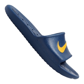 nike slippers navy blue