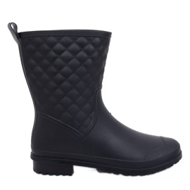 Black women's quilted galoshes DC06 Black Black women's quilted galoshes DC06 Black