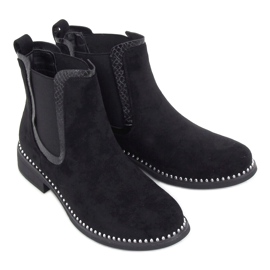 Black Jodhpur boots suede black RQ313 Black Black Jodhpur boots suede black RQ313 Black