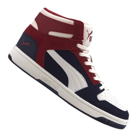Puma Rebound LayUp Sd M 370219 04 white black red multicolored
