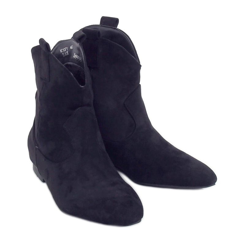 Women's black suede sashes NC1071 Black
