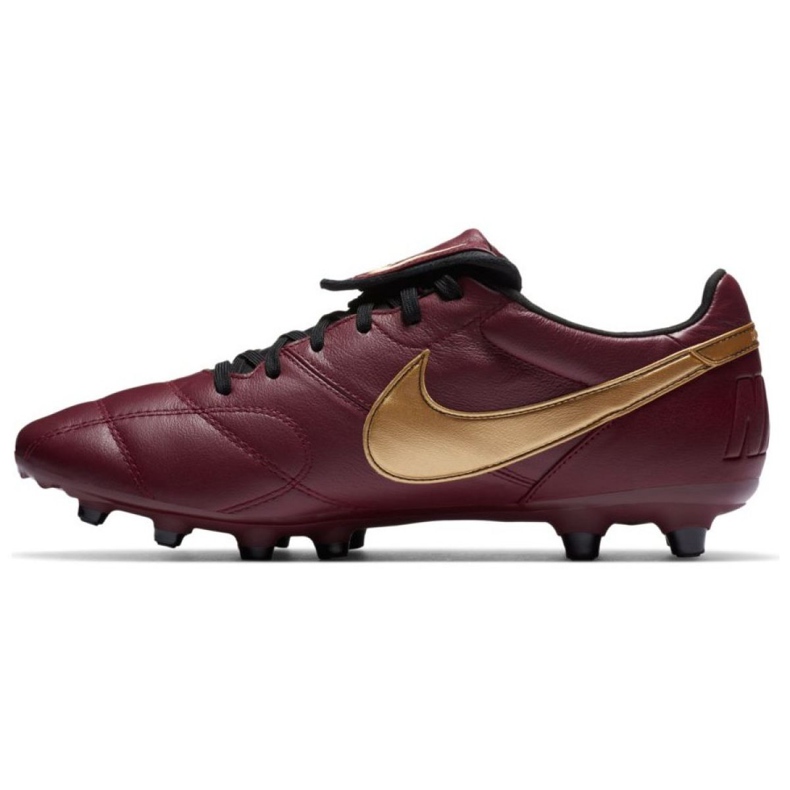 Nike The Nike Premier Ii Fg M 917803 690 football shoes burgundy, gold red