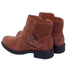 Brown Women's brown boots E2210 Camel