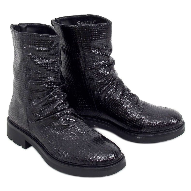 Black women's boots RB74 Black