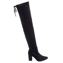 Black high-heeled boots LH57-1 Black Black high-heeled boots LH57-1 Black