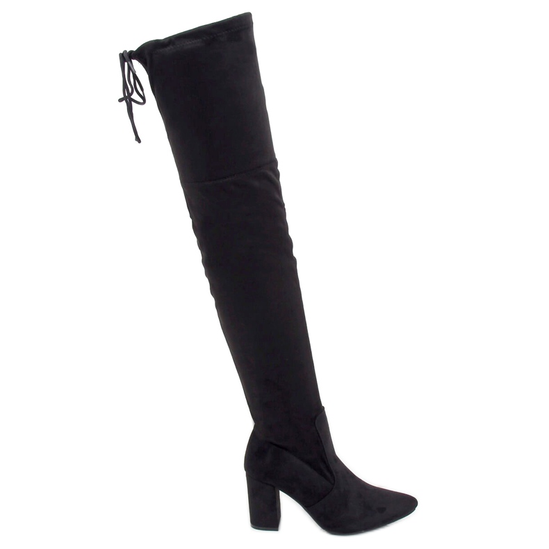 Black high-heeled boots LH57-1 Black