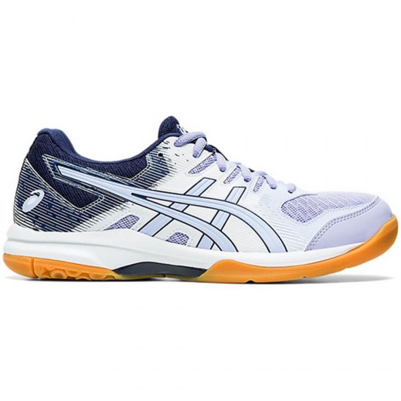Asics Gel Rocket 9 W 1072A034 103 volleyball shoes navy blue, white, purple white