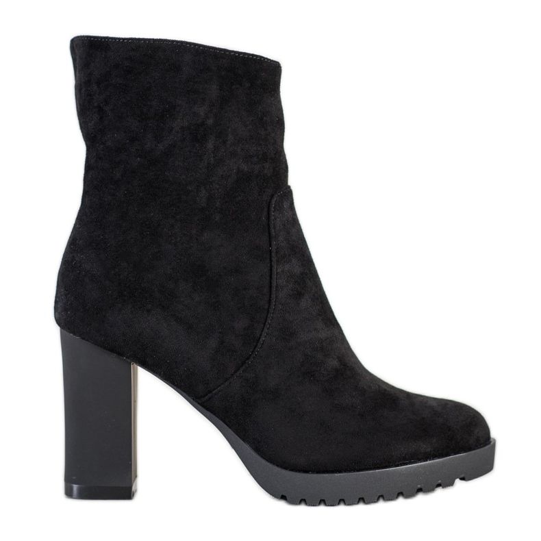 SHELOVET High suede boots black