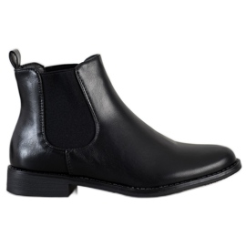 Ideal Shoes Warm Chelsea boots black