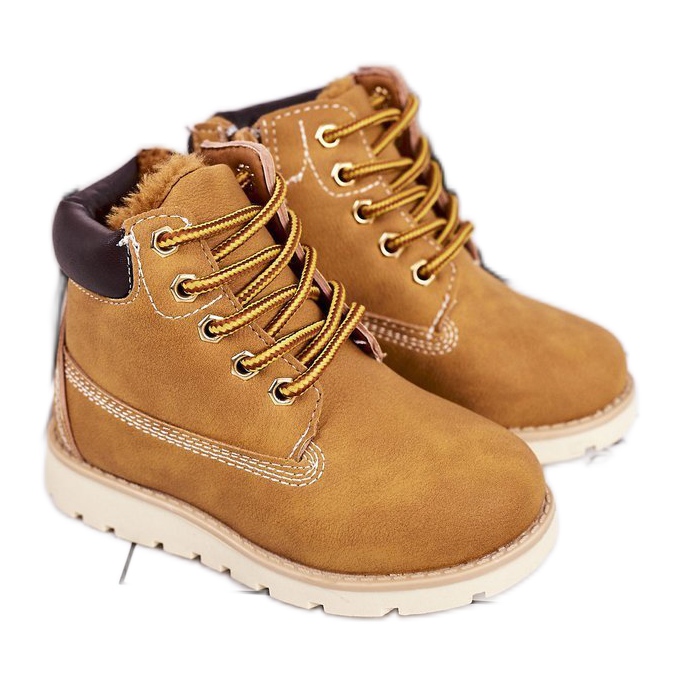 Children's Warm Boots Trappers Caramel Woody multicolored yellow