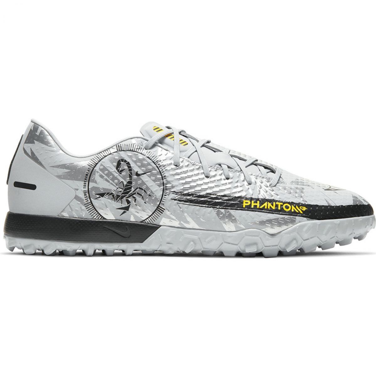 Nike Phantom Gt Scorpion Academy Tf M DA2262 001 football shoes grey  multicolored - KeeShoes