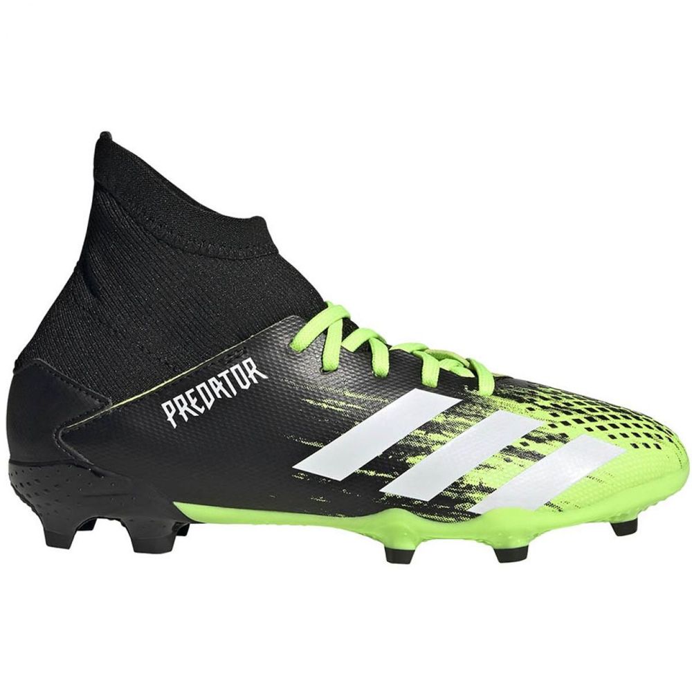 Green and black top adidas football boots