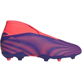 Adidas Nemeziz.3 Ll Fg Jr EH0583 football boots orange, purple, pink purple