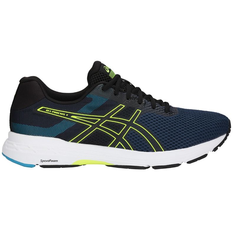 Asics Gel Phoenix 9 T822N 400 men's running shoes black navy blue yellow