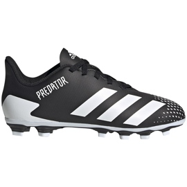 Adidas Predator 20.4 FxG Junior FW9221 football boots black black Adidas Predator 20.4 FxG Junior FW9221 football boots black black