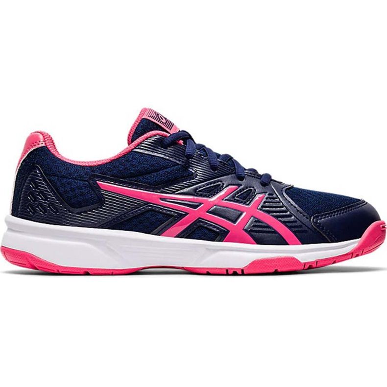 Asics Upcourt 3 women's volleyball shoes, navy blue-pink 1072A012 407