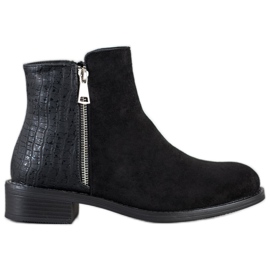 Bestelle Fashionable boots with a zipper black