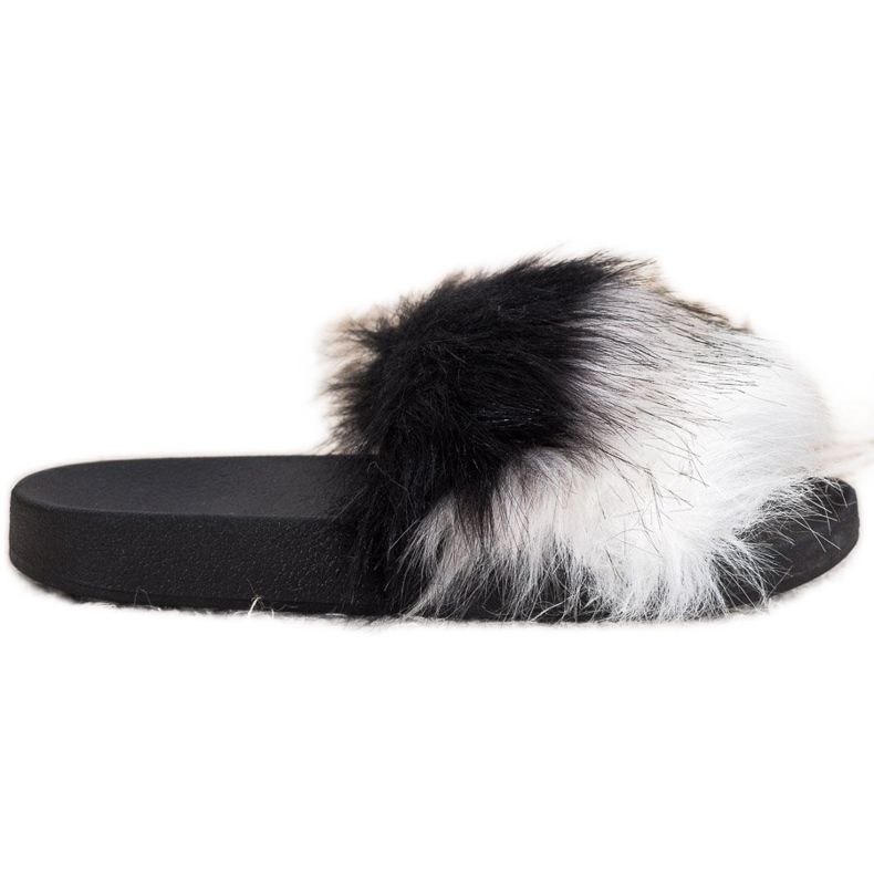 Bona Colorful Slippers With Fur multicolored