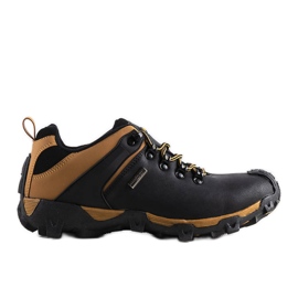 Black Bamroks men's insulated boots yellow