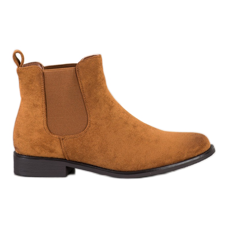 Ideal Shoes Suede Chelsea boots brown
