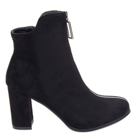 Black high-heeled boots 0-320 Black