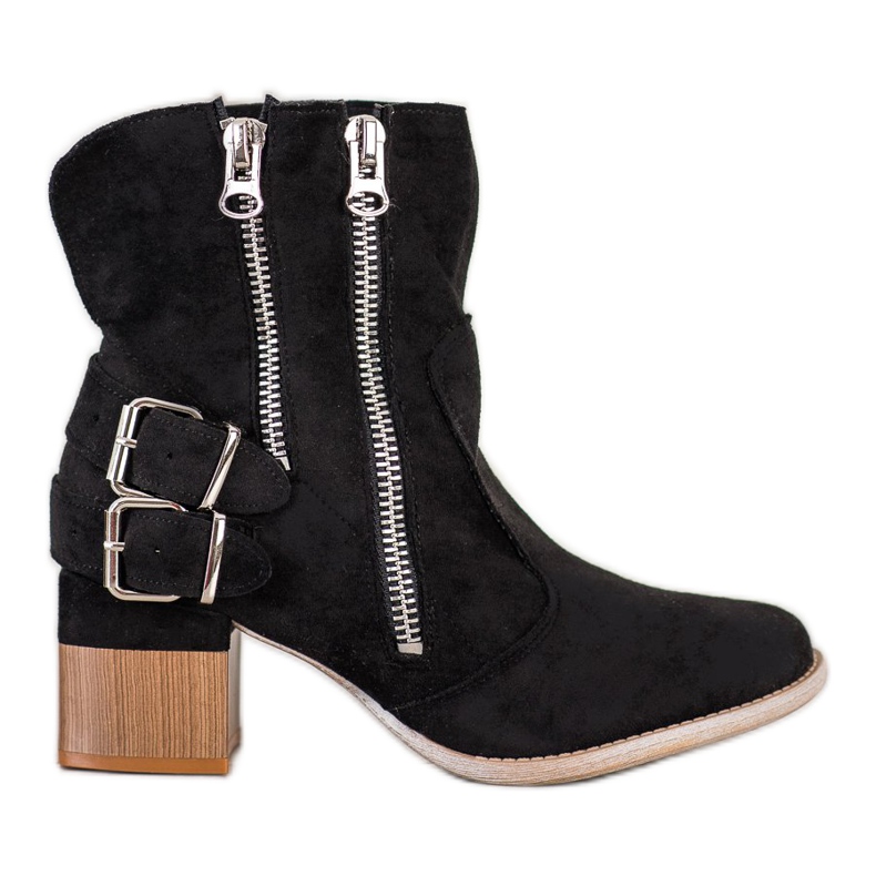 Bella Paris Black Fashion Booties