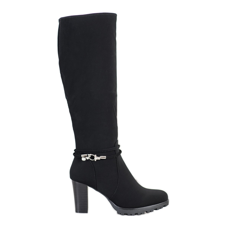 Queentina Elegant Black Boots