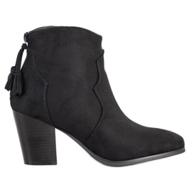 Super Mode Casual boots with a zipper black