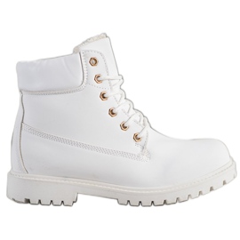 SHELOVET Warm Hiking Boots With Eco Leather white SHELOVET Warm Hiking Boots With Eco Leather white