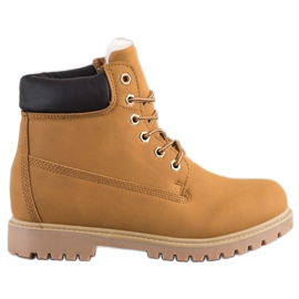 SHELOVET Warm Hiking Boots With Eco Leather brown