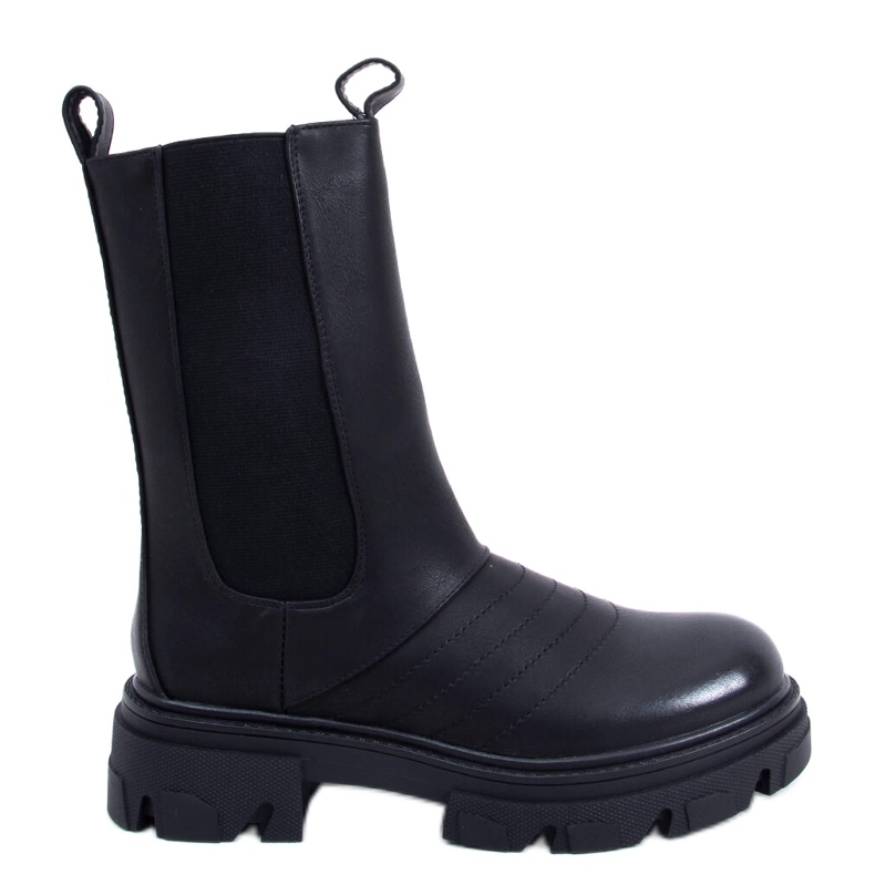Black motorcycle boots D-5 Black