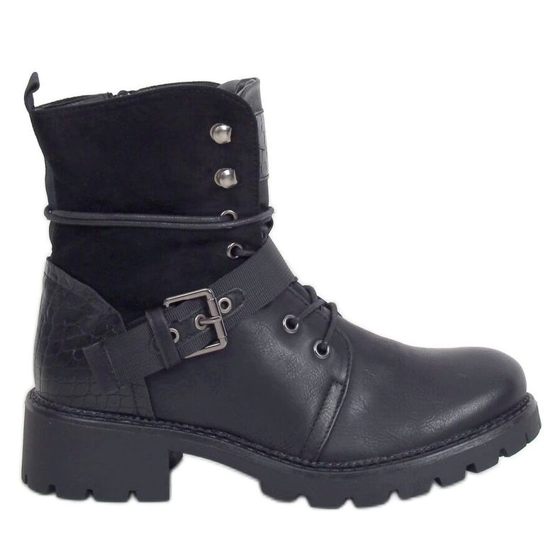 Black Workery boots 1215-PA Black