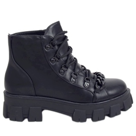 Black high-soled boots NC1106 Black