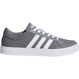 Adidas Vs Set gray AW3892 men's shoes white grey