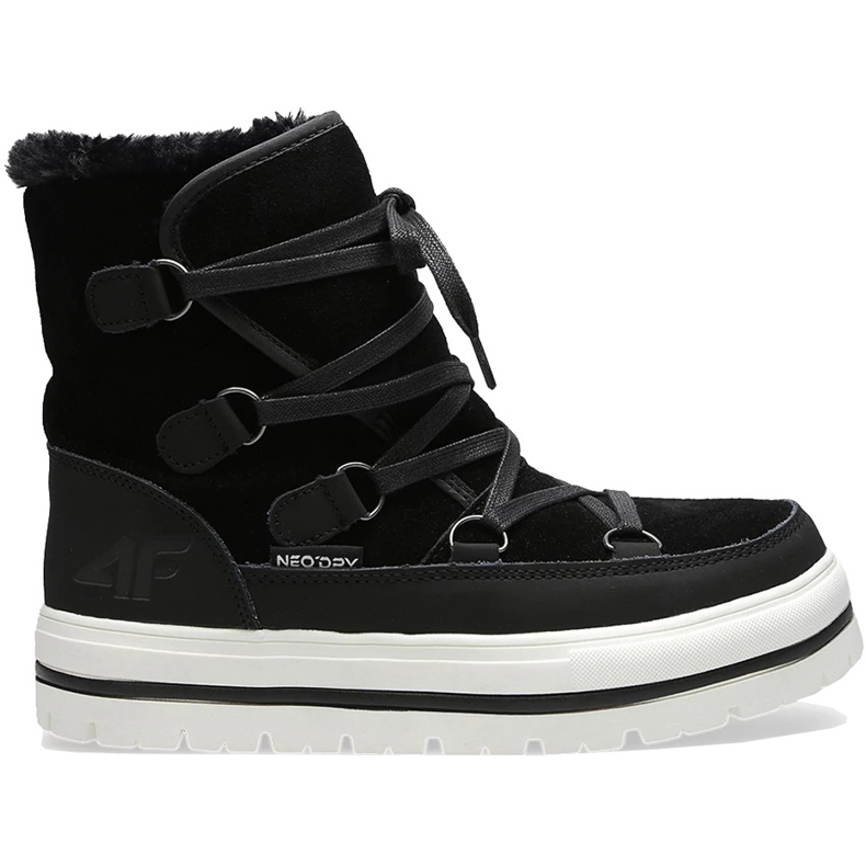 Women's snow boots 4F black D4Z20 OBDH204 21S
