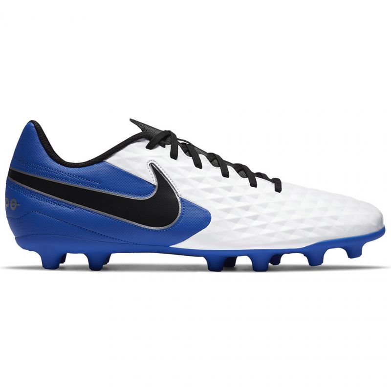 llorar Corredor Fácil de leer Nike Tiempo Legend 8 Club FG / MG M AT6107-104 football shoes white , white,  blue - KeeShoes