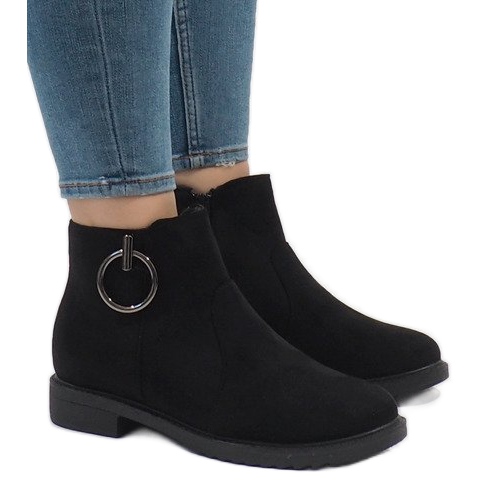 Black X-36 insulated suede boots