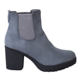Queentina Chelsea Boots On A Bar grey