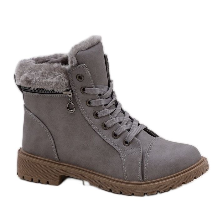 Gray trappers insulated boots Dorfir grey