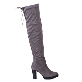 Balada Gray Over The Knee Boots grey Balada Gray Over The Knee Boots grey