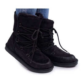 HAN Women's Ankle Boots Insulated Fur Black Ilana
