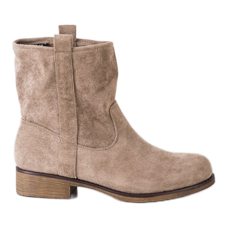 Seastar Slip-on Suede Booties brown