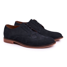 Bednarek Polish Shoes Men's Leather Loafers Nubuck Bednarek Navy Blue