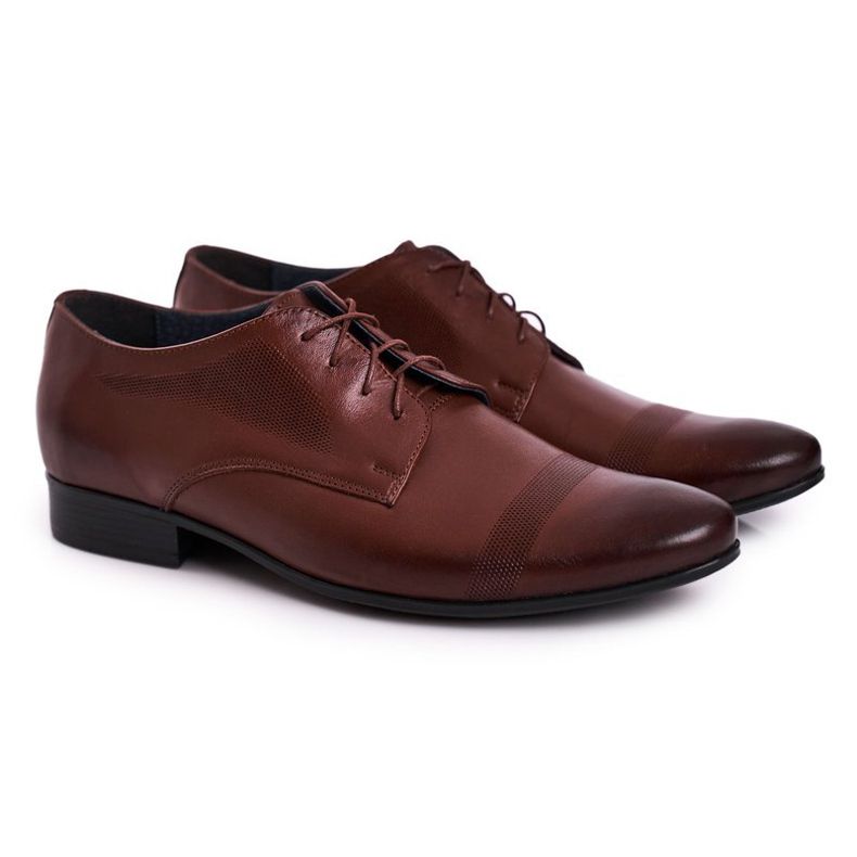 Bednarek Polish Shoes Men's Leather Slippers Bednarek Dark Brown