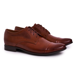 Bednarek Polish Shoes Men's Leather Loafers With Black Sole Brown Bednarek