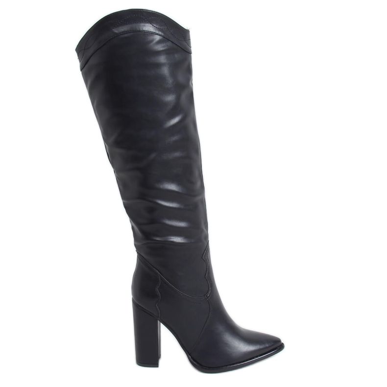 Boots with a cowboy accent black RB81P Black