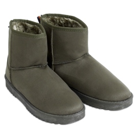 Green women's snow boots HX-038 Green