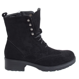 FR215 Black suede black workers
